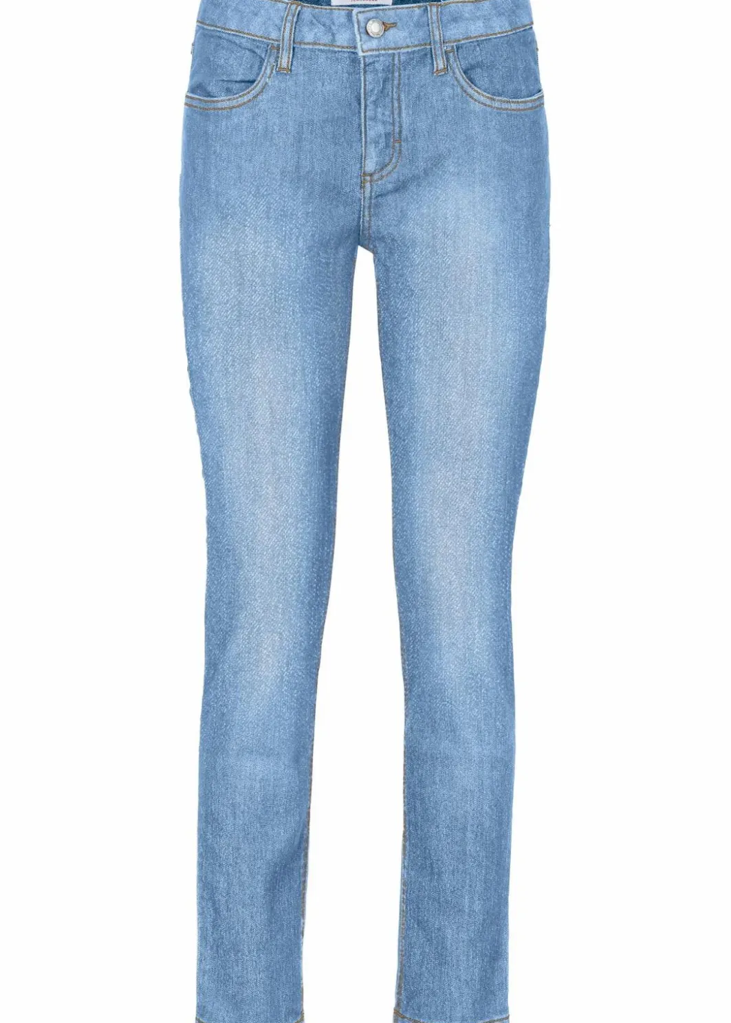 New Slim Fit Jeans Mid Waist, cropped Damen Jeans|Bekleidung·Shirts & Tops