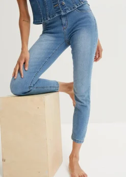 New Slim Fit Jeans Mid Waist, cropped Damen Jeans|Bekleidung·Shirts & Tops