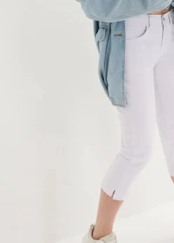 Damen bonprix Jeans|Bekleidung·Shirts & Tops|Slim Fit Jeans Mid Waist, cropped