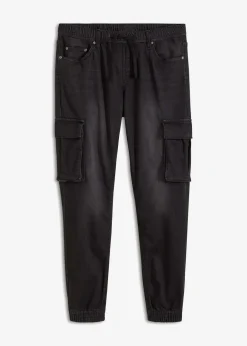 Herren bonprix Jeans|Große Größen|Slim Fit Jeans-Jogger mit Komfortbund, Straight