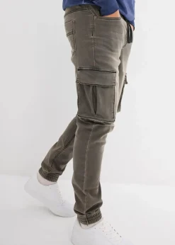 Clearance Slim Fit Jeans-Jogger mit Komfortbund, Straight Herren Jeans|Große Größen