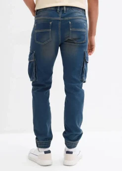 Best Slim Fit Jeans-Jogger mit Komfortbund, Straight Herren Große Größen|Jeans