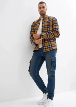 Best Slim Fit Jeans-Jogger mit Komfortbund, Straight Herren Große Größen|Jeans
