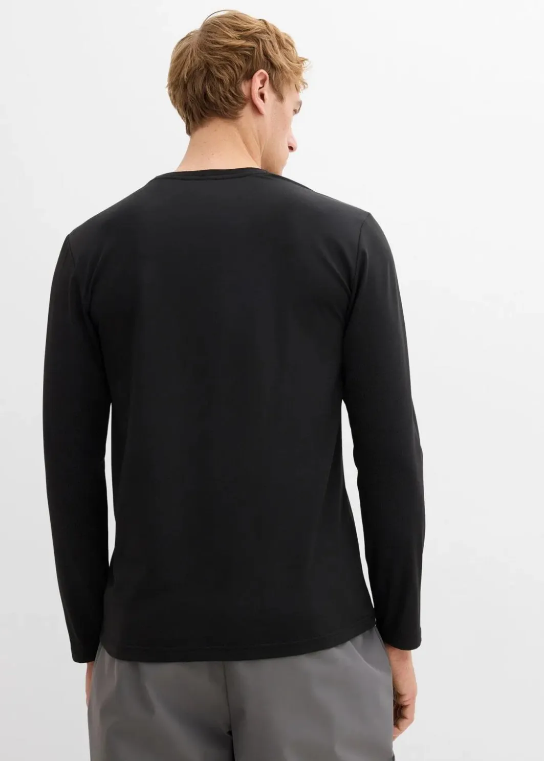 Herren bonprix Große Größen|Basics|Slim Fit Langarm-Thermoshirt (2er Pack)