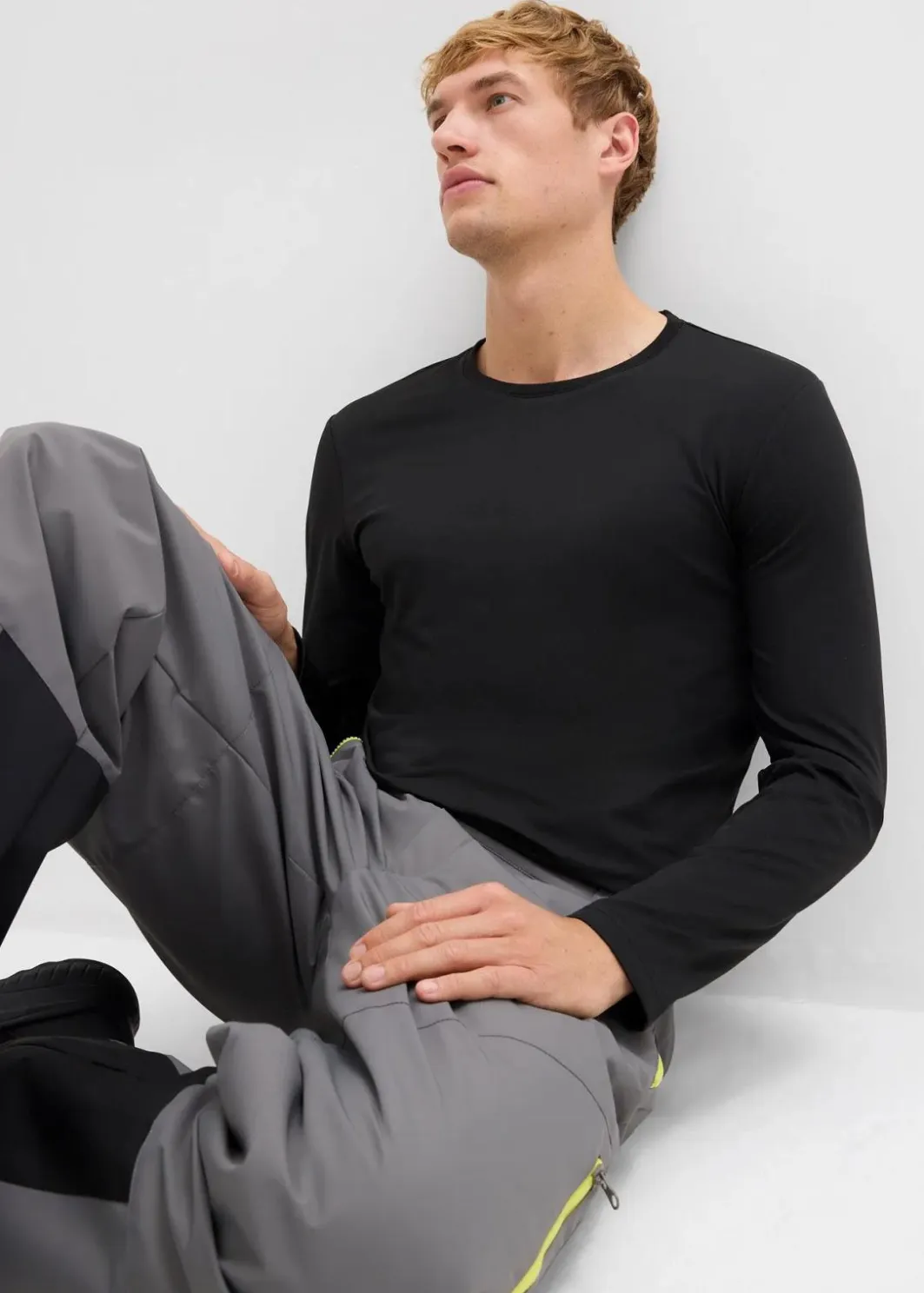 Herren bonprix Große Größen|Basics|Slim Fit Langarm-Thermoshirt (2er Pack)
