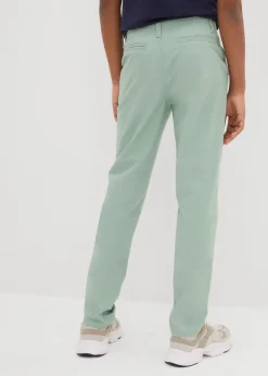 Kinder bonprix Jungen 9-16 Jahre·Hosen|Slim Fit Stretch-Chinohose mit verstellbarem Bund, Straight