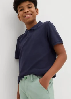 Kinder bonprix Jungen 9-16 Jahre·Hosen|Slim Fit Stretch-Chinohose mit verstellbarem Bund, Straight
