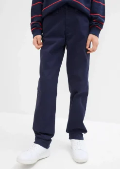 Kinder bonprix Jungen 9-16 Jahre·Hosen|Slim Fit Stretch-Chinohose mit verstellbarem Bund, Straight