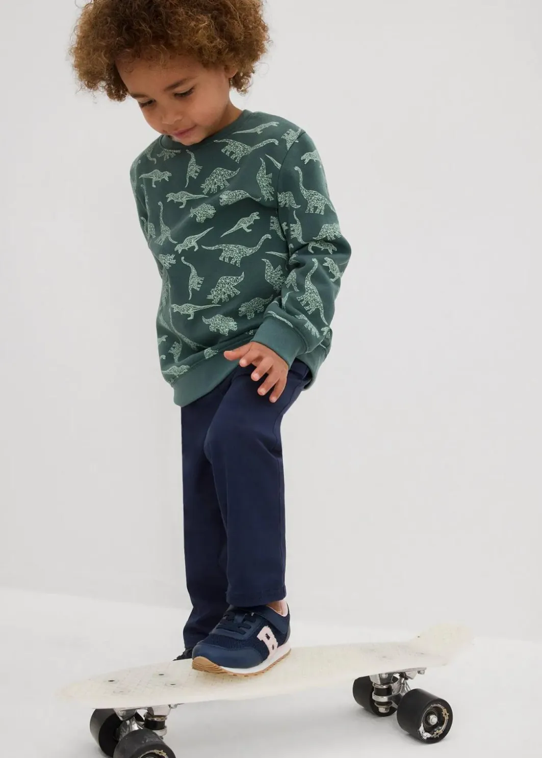 Clearance Slim Fit Stretch-Chinohose mit verstellbarem Bund, Straight Kinder Jungen 2-8 Jahre·Jeans & Hosen