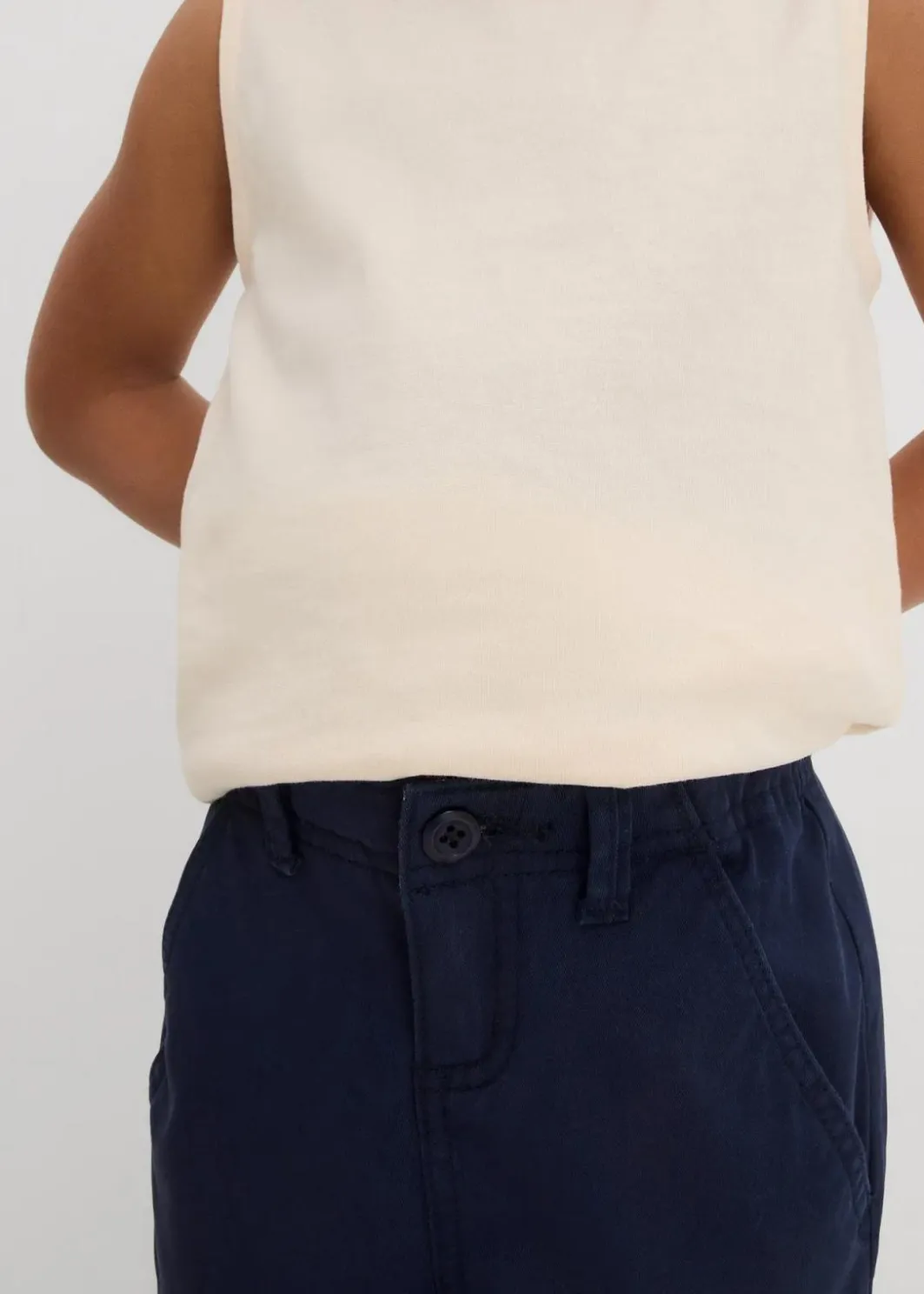 Clearance Slim Fit Stretch-Chinohose mit verstellbarem Bund, Straight Kinder Jungen 2-8 Jahre·Jeans & Hosen