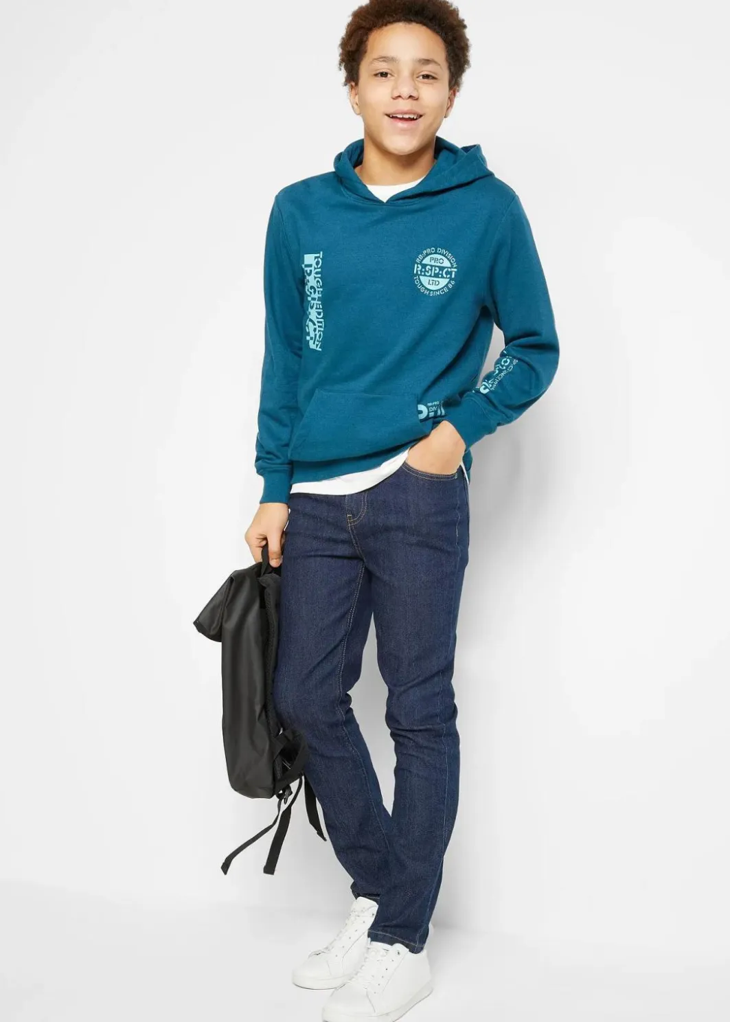 Sale Slim Fit Stretch-Jeans mit verstellbarem Bund, Straight Kinder Jungen 9-16 Jahre·Jeans