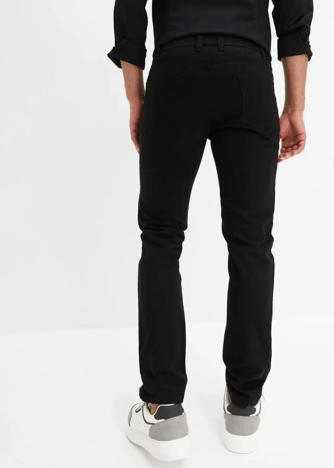 Herren bonprix Große Größen|Basics|Slim Fit Stretch-Jeans, Straight