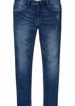 New Slim Fit Stretch-Jeans, Straight Herren Jeans|Große Größen