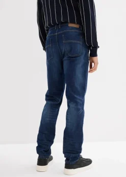 Slim Fit Stretch-Jeans, Tapered Herren Große Größen|Jeans