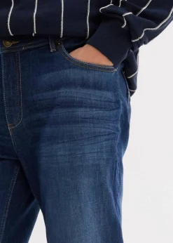 Slim Fit Stretch-Jeans, Tapered Herren Große Größen|Jeans