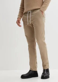 Herren bonprix Hosen|Slim Fit Stretch-Schlupfhose, Straight