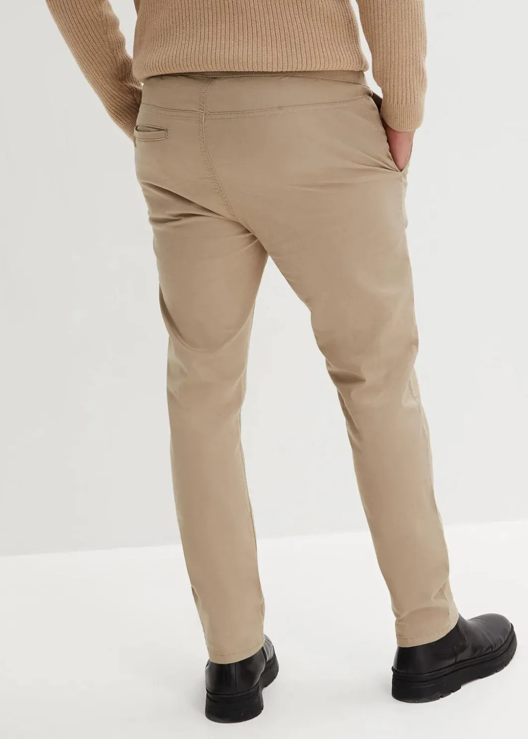 Herren bonprix Hosen|Slim Fit Stretch-Schlupfhose, Straight