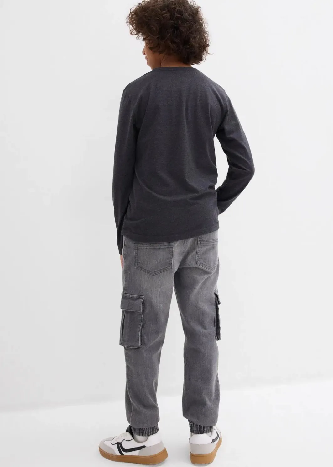 Kinder bonprix Jungen 9-16 Jahre·Jeans|Slim Fit Stretch-Schlupfjeans