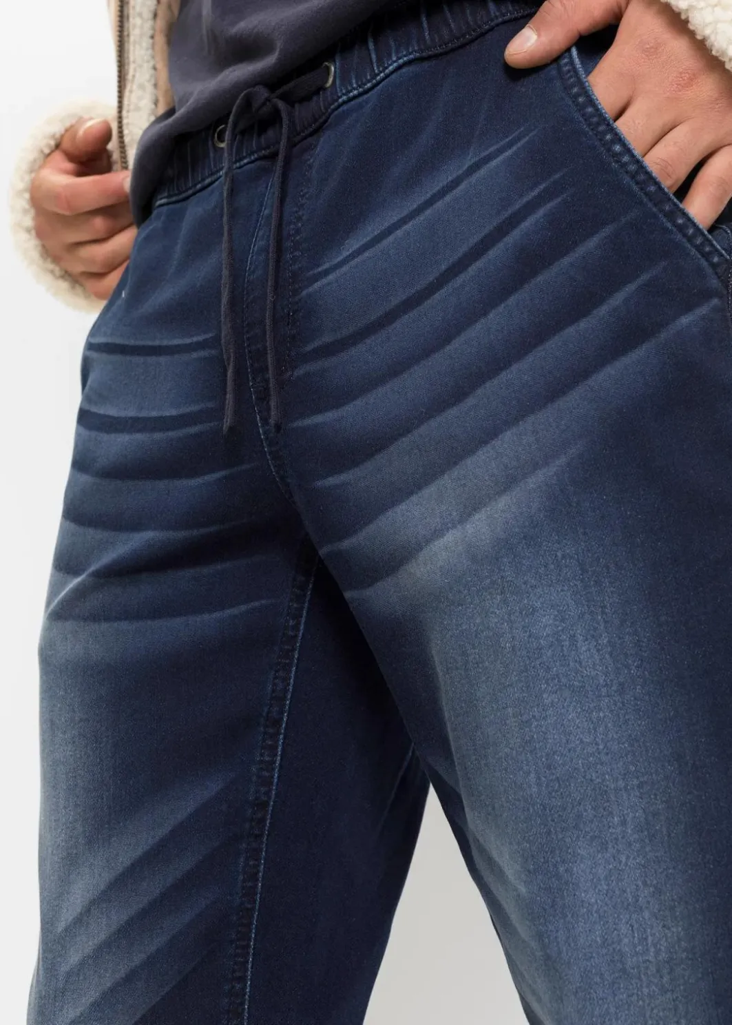 Outlet Slim Fit Sweat-Jeans, Straight Herren Jeans|Sweat