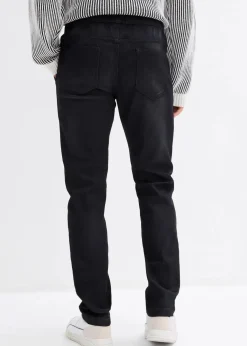 Herren bonprix Große Größen|Sweat|Slim Fit Sweat-Jeans, Straight
