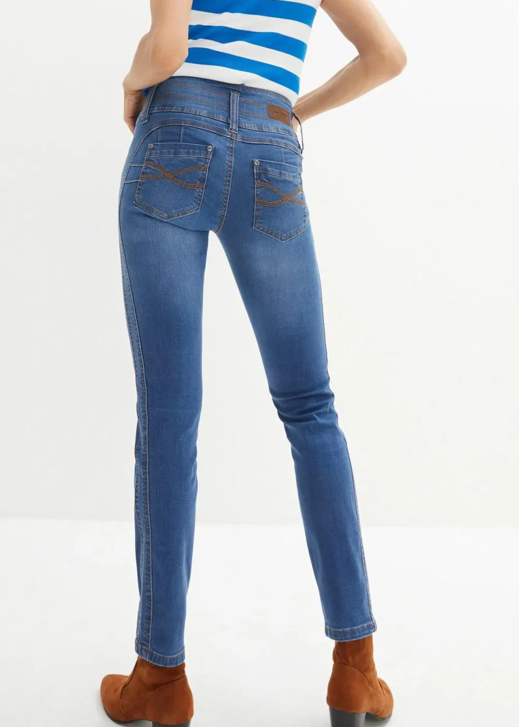 Damen bonprix Jeans|Bekleidung·Shirts & Tops|Slim Jeans High Waist, Shaping