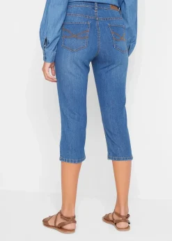 Damen bonprix Bekleidung·Shirts & Tops|Jeans|Slim Jeans, Mid Waist, Capri