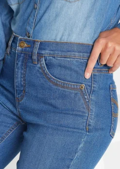 Damen bonprix Bekleidung·Shirts & Tops|Jeans|Slim Jeans, Mid Waist, Capri