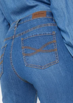 Damen bonprix Bekleidung·Shirts & Tops|Jeans|Slim Jeans, Mid Waist, Capri