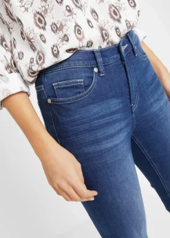 Sale Slim Jeans Mid Waist, Stretch Damen Jeans|Kurzgrößen