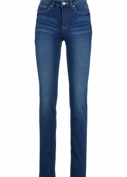 Damen bonprix Kurzgrößen|Bekleidung·Shirts & Tops|Slim Jeans Mid Waist, Stretch