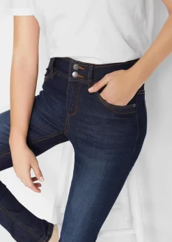 Outlet Slim-Fit-Jeans High Waist, Komfort-Stretch Damen Jeans|Kurzgrößen