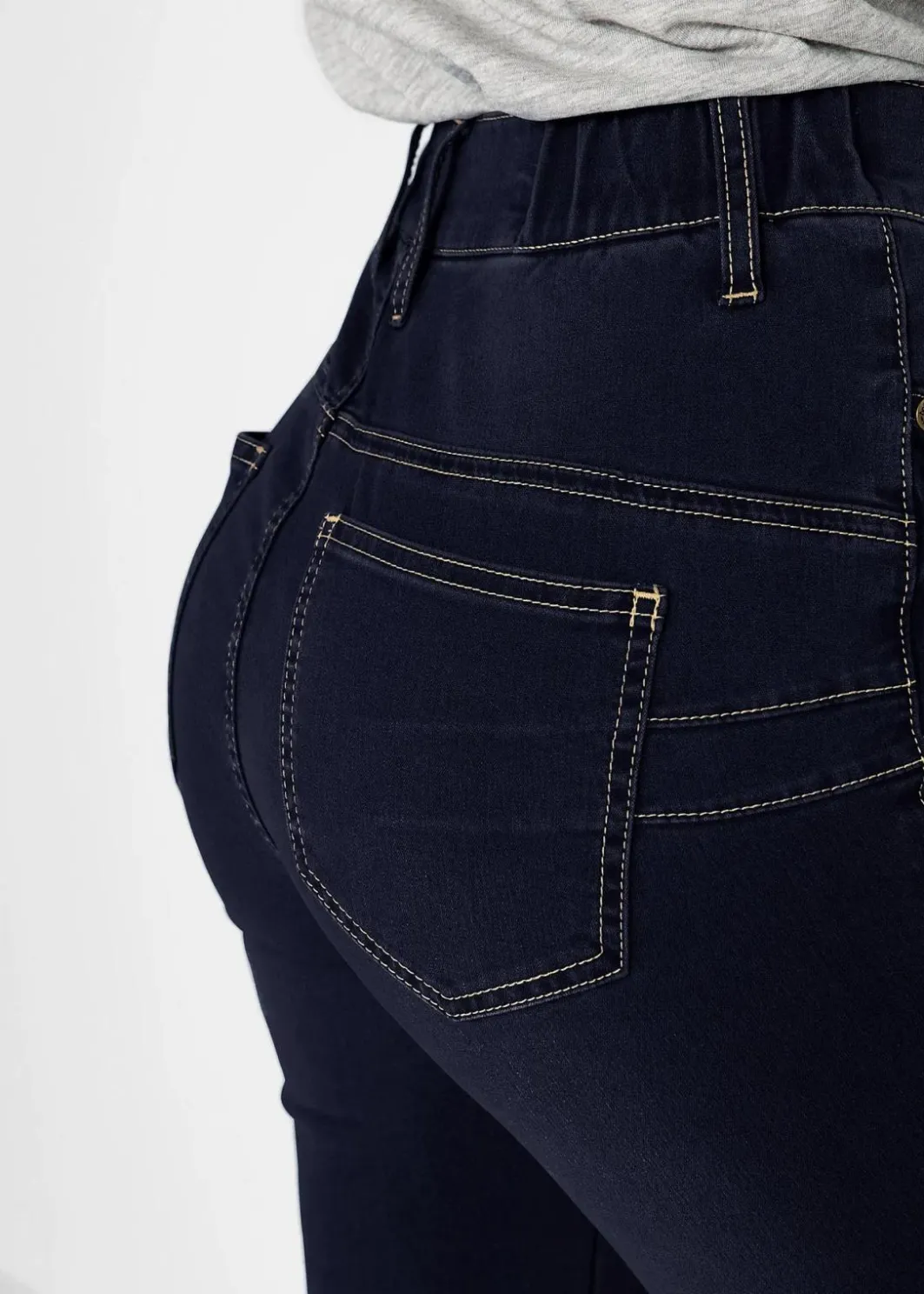 Damen bonprix Bekleidung·Shirts & Tops|Jeans|Slim-Fit-Jeans High Waist, Super Stretch