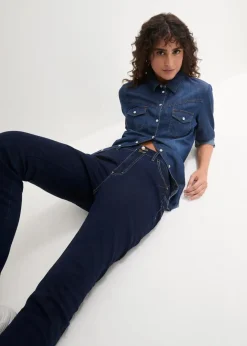 Damen bonprix Bekleidung·Shirts & Tops|Jeans|Slim-Fit-Jeans High Waist, Super Stretch