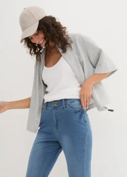 Damen bonprix Jeans|Bekleidung·Shirts & Tops|Slim-Fit-Jeans High Waist, Super Stretch