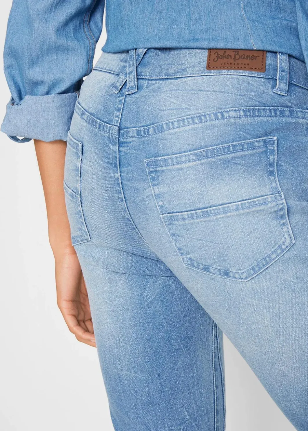 Sale Slim-Fit-Jeans Mid Waist, cropped Damen Bekleidung·Shirts & Tops|Jeans