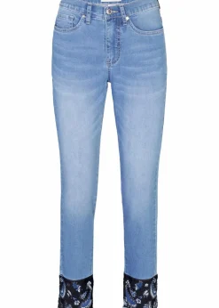 Damen bonprix Jeans|Slim-Fit-Jeans Mid Waist, Stretch