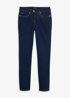 Damen bonprix Jeans|Kurzgrößen|Slim-Fit-Jeans Mid Waist, Super Stretch