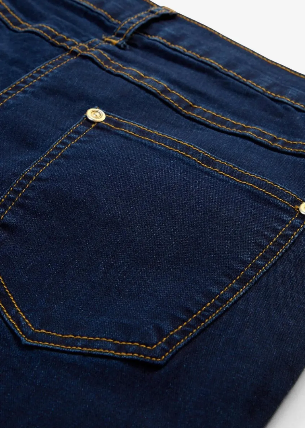 Damen bonprix Jeans|Kurzgrößen|Slim-Fit-Jeans Mid Waist, Super Stretch