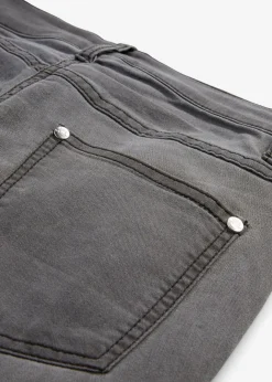 Damen bonprix Jeans|Kurzgrößen|Slim-Fit-Jeans Mid Waist, Super Stretch