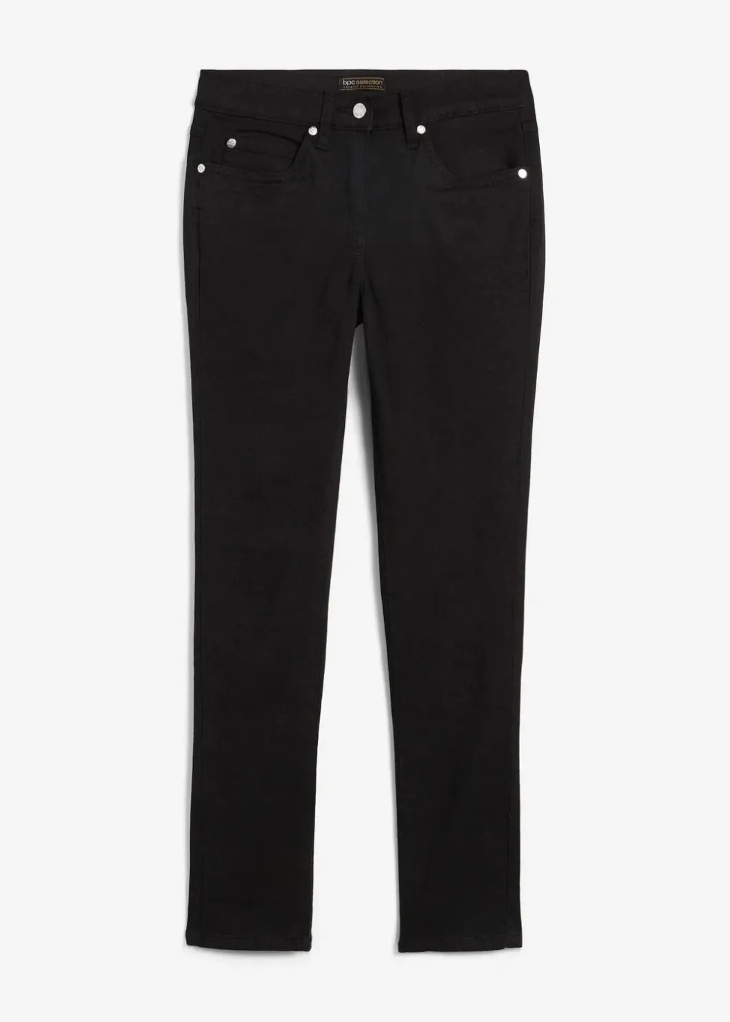 Damen bonprix Jeans|Kurzgrößen|Slim-Fit-Jeans Mid Waist, Super Stretch
