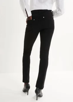 Damen bonprix Jeans|Kurzgrößen|Slim-Fit-Jeans Mid Waist, Super Stretch