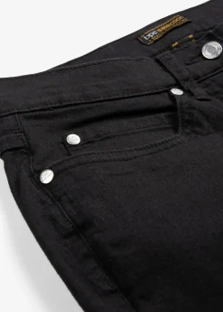 Damen bonprix Jeans|Kurzgrößen|Slim-Fit-Jeans Mid Waist, Super Stretch
