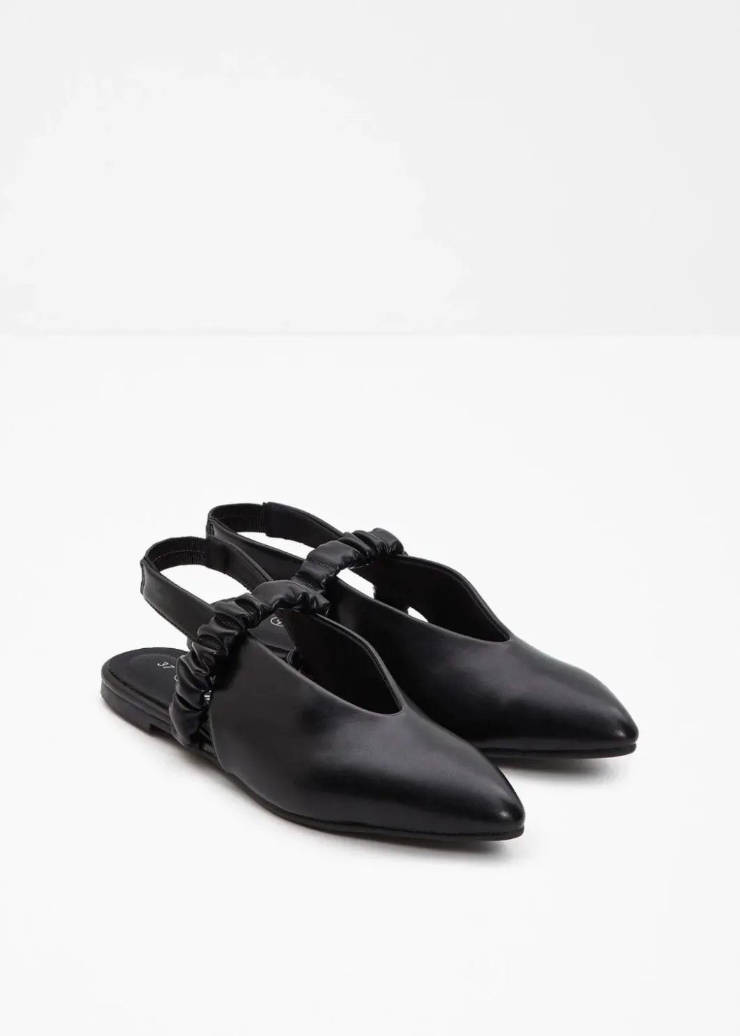 Damen bonprix Sommerschuhe|Sling-Ballerinas mit Raffung