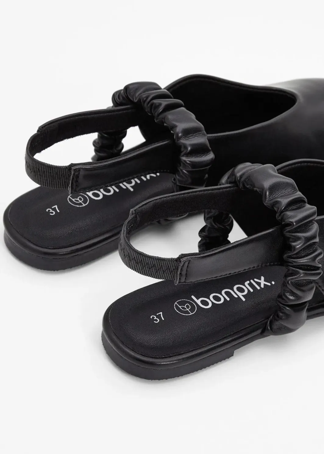 Damen bonprix Sommerschuhe|Sling-Ballerinas mit Raffung