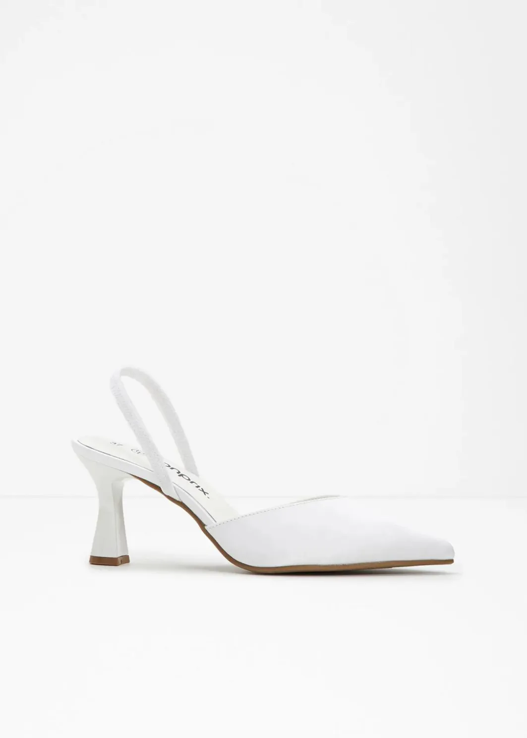 Damen bonprix Pumps|Slingpumps in Satin-Optik