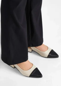 Hot Slingpumps mit flachem Absatz Damen Schuhe & Accessoires In Spezialgrößen·Elastischer Schaft|Pumps