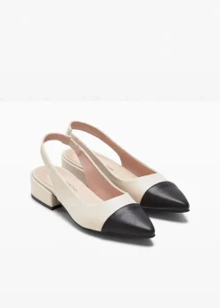 Hot Slingpumps mit flachem Absatz Damen Schuhe & Accessoires In Spezialgrößen·Elastischer Schaft|Pumps