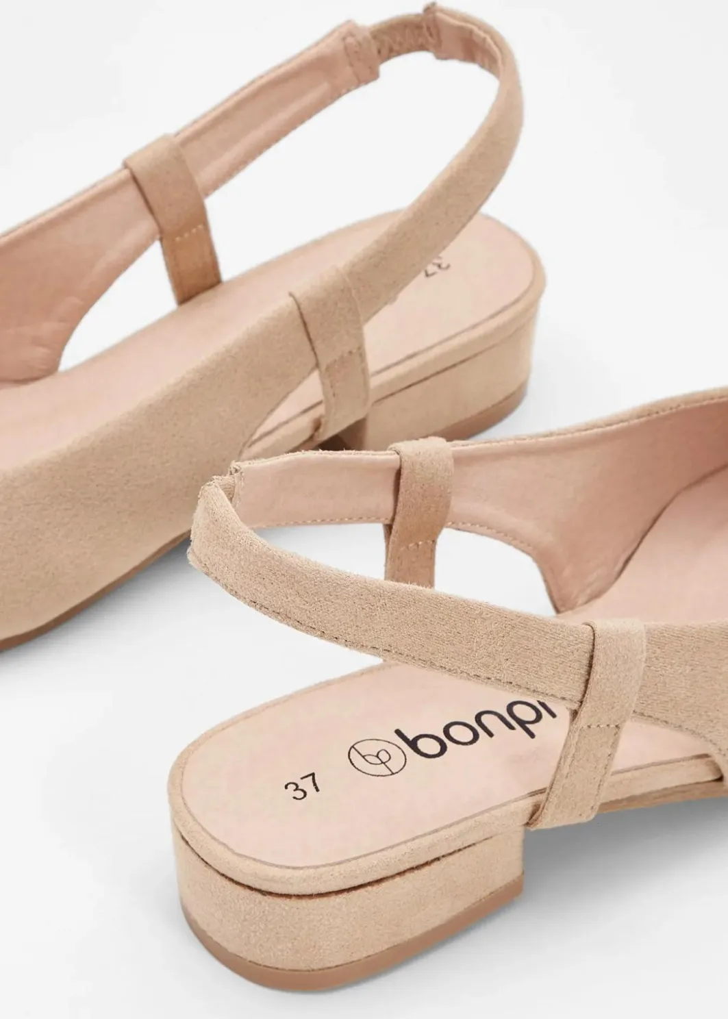 Outlet Slingpumps mit flachem Absatz Damen Pumps