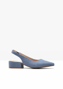 Damen bonprix Schuhe & Accessoires In Spezialgrößen·Elastischer Schaft|Pumps|Slingpumps mit flachem Absatz