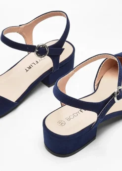 Damen bonprix Pumps|Slingpumps mit niedrigem Absatz